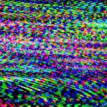 A picture of colorful television static
